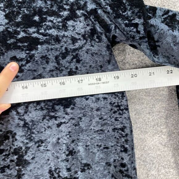 BP. Blouse Women L Large Black Sleeveless Wide Strap Round Neck Velvet Casual - Picture 7 of 9